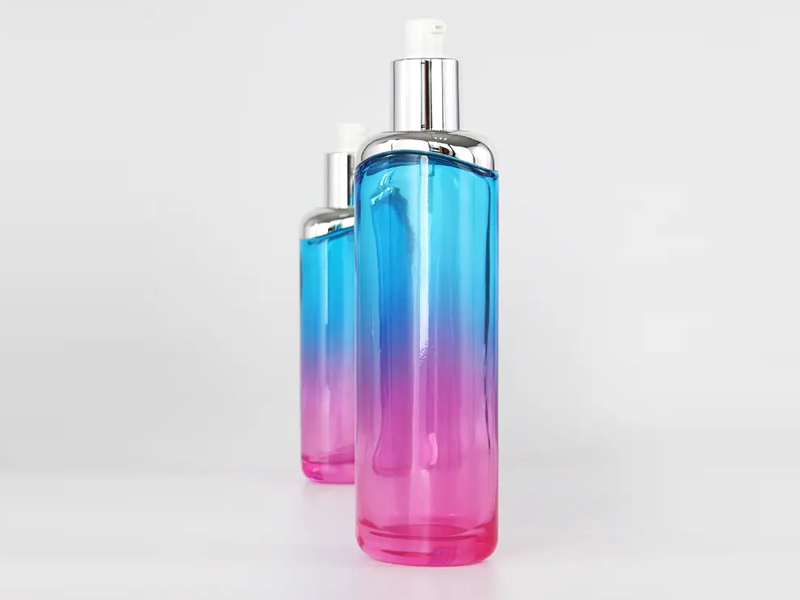 Glass lotion bottle
